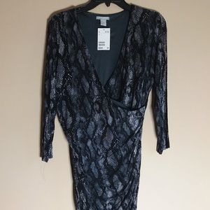 H&M Snake Skin Design Dress